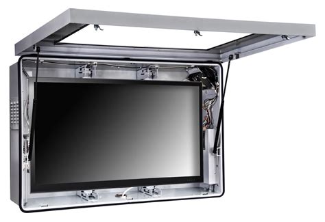 metal box tv|Weatherproof Outdoor TV Enclosure .